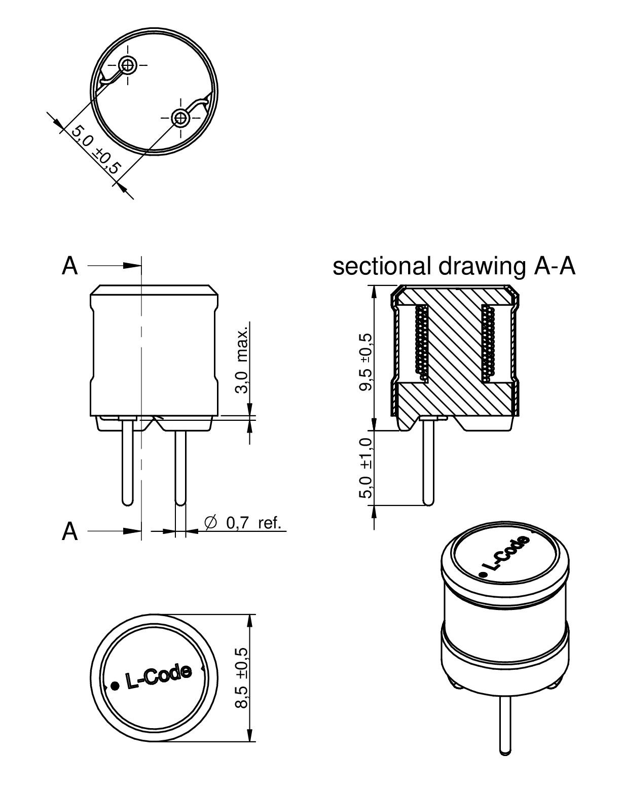 WETI HV Radial Leaded Wire Wound Inductor (High Voltage) Passive